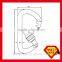 2200SG Square Steel D Screw Gate Opening Cheap Rescue Carabiner