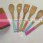 new design color bamboo dinner set with 6pcs/colorful flatware set