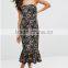 Sexy Women Runway Spring Bodycon Bandage Dress Sexy Black Lace Celebrity Evening Party Dress