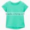 2017 hot sales children girls o-neck short sleeve T-shirt pure color