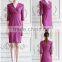 Fashion Design Slim Fit Office Ladies Formal Dress Half Sleeve Dress