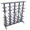 silver double side oval tube sport shoe shope store display stand