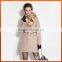 Long coat for women winter new winter coat hooded fox fur collar