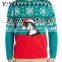 Custom Men's Traditional Dinosaur Fairisle Ugly Christmas Sweater