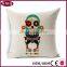 cartoon charactor printing chair cushion pillow cover