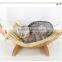 wooden Cat hammock with cushion soft pet bed durable