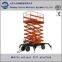 Steel  four wheels mobile scissor lift table