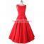 Onen Fall 2016 slim waist geometry color knitted dresses sleeveless dress in fashion latest formal dress patterns