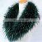 Large genuine raccoon fur collar dyeing fluffy fur shawl collar wholesale