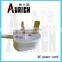 3 Pin Electrical Plug 13 Amp Un-wired UK Type 3 Square Pin Plug 3.5mm Waterproof Jack Plug