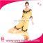 Medieval Renaissance Woman Queen Halloween Costume Yellow