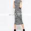 New Style Couture Clothing Tall Midi Dress With Twist Waist Women Knitted Casual Dress