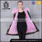 2017 Popular Army Style mr & Mrs Long Pink Fur Coat