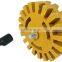 4" Auto High Quality Rubber Disc Rubber Pad Decal Eraser Wheel Adapter