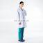 Unisex White Polyester Cotton Lab Coat