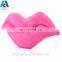 custom big size sexy red lip plush toy pillow with foam particles