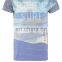 New men shorts sleeve cotton polyester muliticolor print t shirts guangzhou factory
