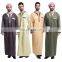 Men Thobe jubba Dishdasha Thawb Thoub Muslim Islamic Dress Abaya Daffah Mens Kaftan Robe