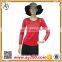 Wholesale plain color long sleeve bottoming t shirt with high quality for woman