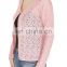 Beautiful pink polyester blazer for women