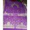 Women's Dress Purple Designer Maharani Traditional Tikki Work Georgette Party Wear Saree