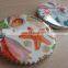 Christmas Souvenir ceramic fridge magnet with epoxy coated