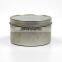 Dongguan factory candle soy round cylinder screw cap aluminium tin