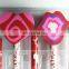 valentine heart shape and kiss shape eraser and pencil set