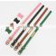 Double Layer Lichee Pattern Retro Leather Pet Collar Leash Training Dog Pulling Rope Pet Neck Chain Pet Supplies