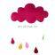 Colorful Felt Cloud Shape hanging with customize size