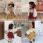 6750/Latest spring cherry pattern puff sleeve customized kids shirt high quality graceful girls top