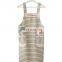 Chinese supplier competitive price pinafore stripes dog shape BBQ cooking kitchen linen apron