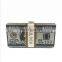 New Designer USD BIG SALE CHEAPEST PRICE FACTORY SELL women evening party crystal stack of money purses funny clutches