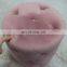 Home Living Room Furnitures Pouf Stools Ottomans Pink Round Velvet Foot Stool Tufted Ottoman