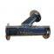 Flange branch connector 45 degree y branch pipe fitting lateral tee