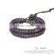 WBS2050 Hot new handmade beaded wrap bracelet Custom leather bracelets