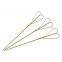 Wholesale Disposable Bamboo BBQ Knot Skewers Hearted Shaped Picks