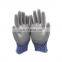 Leve 5 Grey PU coating HPPE Anti Cut Gloves