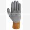 Orange Acrylic Terry Cloth Warm Gloves Water Proof Winter Brushed Safety Gloves Insulated Sucker Nonslip Gloves Snow Remover