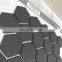 High Quality Cheap Price Full Body Ceramic Hexagon Wall Tile Mosaics Black Color Kitchen Bathroom Pool Tile Mosaic