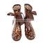 100% PVC fashion woman leopard print rain boots with ribbon