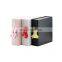 Custom logo black red white paper folding collapsible magnetic hair extension wig hairpiece gift box with silk ribbon closure