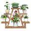 K&B cheap wholesale popular solid wood 2021new design flower plant stand