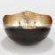 copper gold plated metal bowl