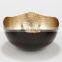 copper gold plated metal bowl