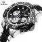 GOLDENHOUR GH-119 Men Military Sport Watches Mens LED Analog Digital Watch Male Army Stainless Quartz Clock Relogio Masculino