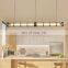 Modern Dining Room Chandelier Luxury Gold Pendant Lamp Nordic Long Strip Creative Hanging Lighting for Kitchen