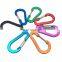 Wholesale Colorful 62 mm D Shape Aluminum Hook Carabiner Clip Keychain Climbing Carabiner For Camping Hiking Outdoor Accessories