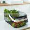 Manufacture Kitchen Home Big Size Black Metal Wire Iron Fruit Storage Basket Double Wood Handles