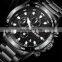 SWISH Men's Large Dial Fashion Stainless Steel Band Watch Business Casual Sports Calendar Luminous Quartz Watch Waterproof Watch